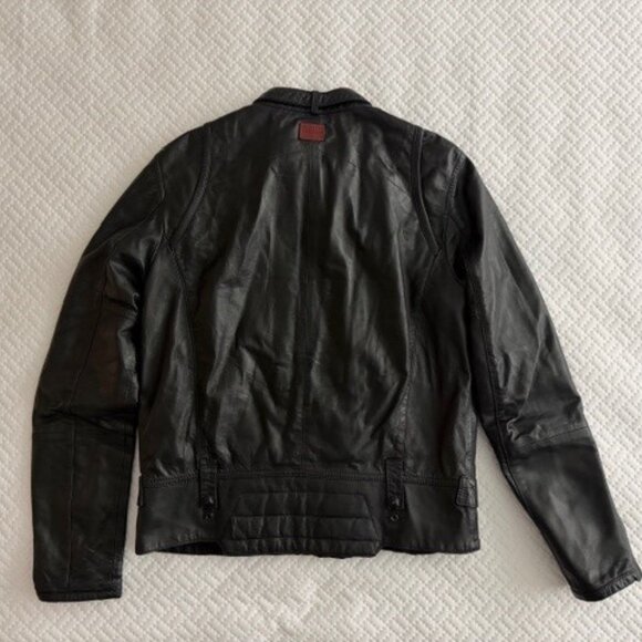 G-Star Biker Leather Jacket - Picture 2 of 13